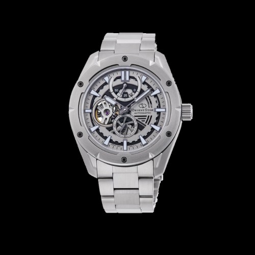 ORIENT STAR: Mechanical Sports Watch, Metal Strap - 43.2mm (RE-AV0A02S)